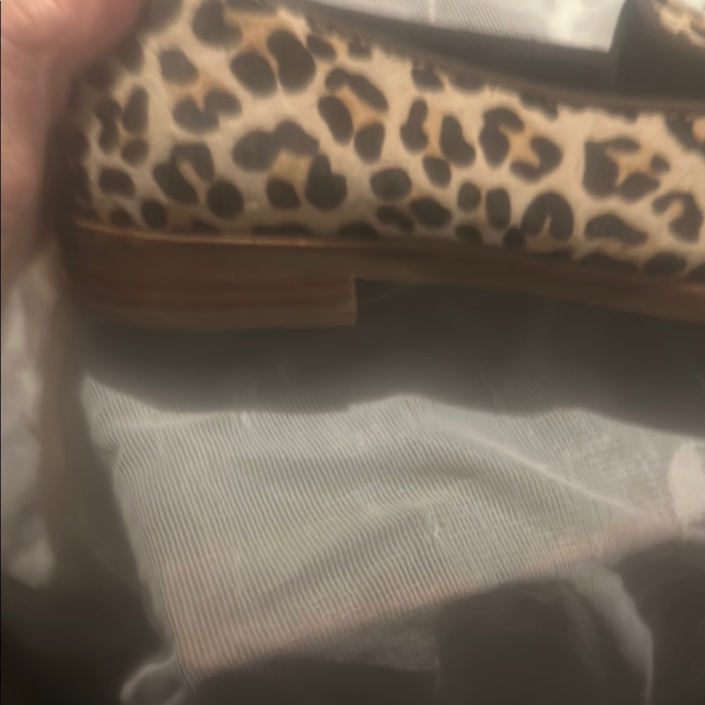 Sperry Leopard Print Slip-On Loafers in Tan and Brown - Picture 3 of 7